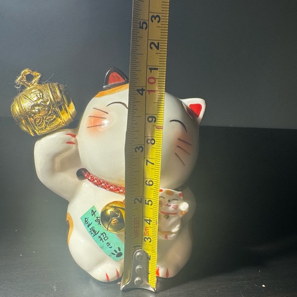 Coin bank Maneki neko Japanese Lucky cat Uchide no Koduchi Mino yaki Japan - Picture 3 of 8